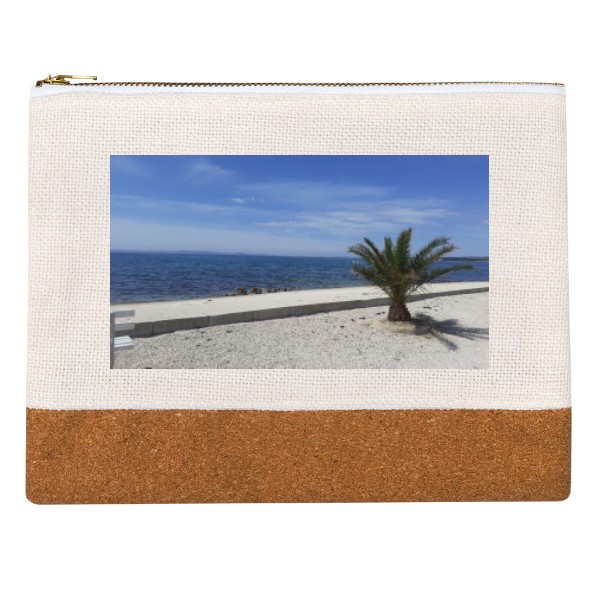 Penál lněný s potiskem Penál z dovolené