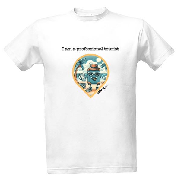 Tričko s potiskem Profesionální turista