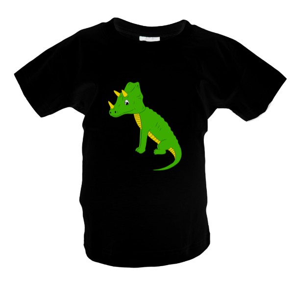 Tričko s potiskem Triceratops na triku